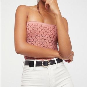 Free people honey textured tube top